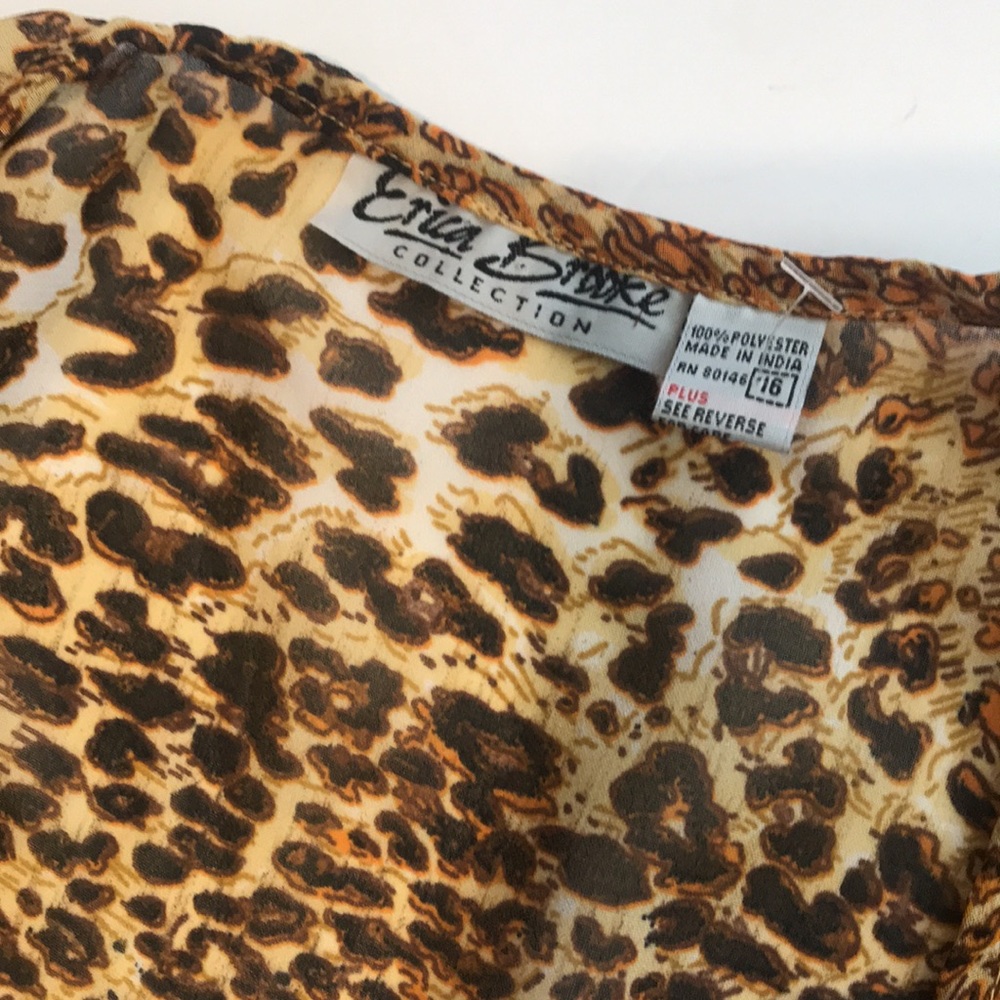 Cheetah Print Duster (Button Front) - image 8